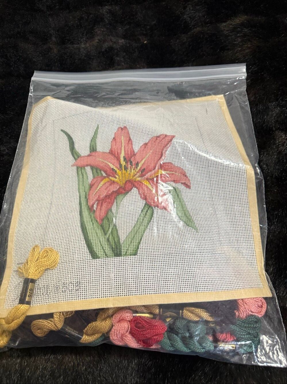 Coral Daylily Stitch Guide-CD212sg New needlepoint kit